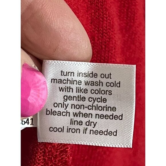 Lane Bryant Top Women 22 Red Sweater Tunic Tomato Girl Festive Neutral Boho 80s - Picture 8 of 10